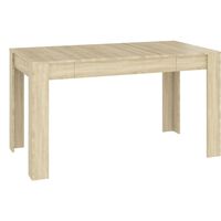 vidaXL Esstisch Sonoma-Eiche 140x74,5x76 cm Holzwerkstoff