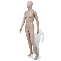 vidaXL Mannequin de vitrine Homme Tête ronde