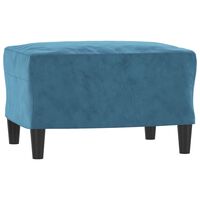 vidaXL Fußhocker Blau 60x50x41 cm Samt