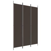 vidaXL Kamerscherm met 3 panelen 150x220 cm stof bruin