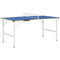 vidaXL Miza za namizni tenis z mrežo 152x76x66 cm modra