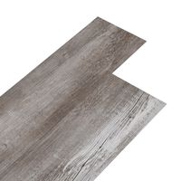 vidaXL Dalles de plancher PVC 5,02 m² 2 mm autoadhésif marron bois mat