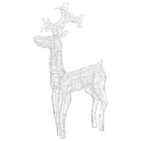 vidaXL Reindeer Christmas Decoration 90 LEDs 60x16x100 cm Acrylic