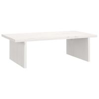 vidaXL Monitor Stand White 50x27x15 cm Solid Wood Pine