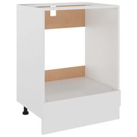 vidaXL ovnskab 60x46x81,5 cm konstrueret træ hvid