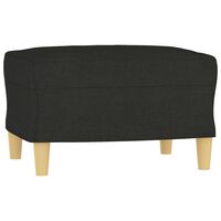 vidaXL Footstool Black 60x50x41 cm Fabric