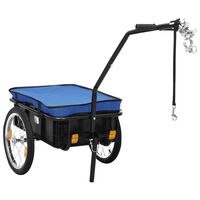 vidaXL Bike Trailer/Hand Wagon 155x60x83 cm Steel Blue