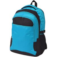 vidaXL School Backpack 40 L Black and Blue