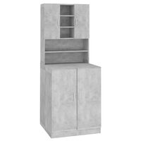 vidaXL Mueble de lavadora gris hormigón