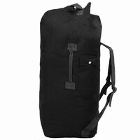 vidaXL Army-Style Duffel Bag 85 L Black