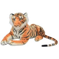 vidaXL Tigre en peluche Marron XXL