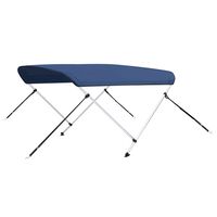 vidaXL 2 Bow Bimini Top Navy Blue 150x120x110 cm