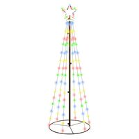 vidaXL Kegelkerstboom 108 LED's 70x180 cm meerkleurig