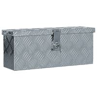 vidaXL Aluminium Box 48.5x14x20 cm Silver