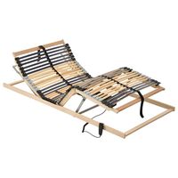 vidaXL Sommier à lattes électrique sans matelas avec 7 zones 70x200 cm