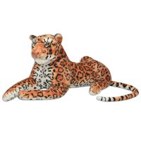 vidaXL Leopard Toy Plush Brown XXL