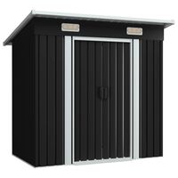 vidaXL Garden Shed Anthracite Steel