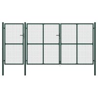 vidaXL Poort 400x175 cm staal groen