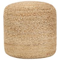 vidaXL Pouf fait à la main 40 x 45 cm Jute