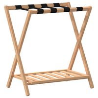 vidaXL Luggage Rack 68x38x58 cm Bamboo