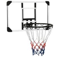 vidaXL Tablero de baloncesto policarbonato transparente 71x45x2,5 cm