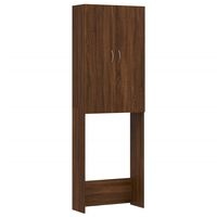 vidaXL Washing Machine Cabinet Brown Oak 64x25.5x190 cm