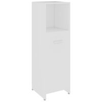 802588 vidaXL Bathroom Cabinet White 30x30x95 cm Chipboard