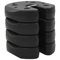 vidaXL Poids pour belvédère 4 pcs Noir 220x50 mm Béton