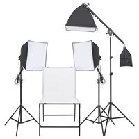 vidaXL Kit d'éclairage de studio photo avec table de prise de photos