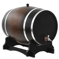 vidaXL Wine Barrel with Tap Solid Pinewood 35 L