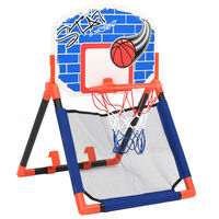 vidaXL Set baloncesto infantil multifuncional suelo y pared