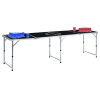 vidaXL Folding Beer Pong Table with Cups and Balls 240 cm