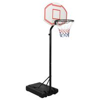 vidaXL Basketkorg med stativ vit 237-307 cm polyeten