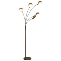 vidaXL Stand Lamp 200 cm 5 x E14 Silver