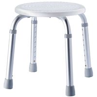 RIDDER Bathroom Stool Round White 110 kg A00603101