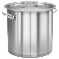 vidaXL Stock Pot 26 L 32x32 cm Stainless Steel