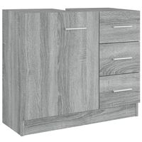 vidaXL Ντουλάπι Νιπτήρα Grey Sonoma 63x38,50x54 εκ. Επεξεργ. Ξύλο