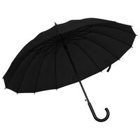 vidaXL Umbrella Automatic Black 105 cm