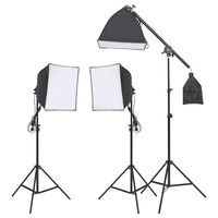 vidaXL Fotostudio-Beleuchtung Set mit Stativ und Softbox