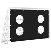 vidaXL Baliza de treino para futebol com rede 184x61x122 cm aço