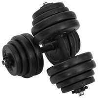 vidaXL Dumbbells 2x15 kg