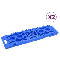 vidaXL Traktionsmatten 2 Stk. Blau 107x31x7 cm Nylon