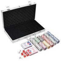 vidaXL Poker set 300 delar 11,5 g