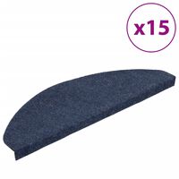 vidaXL Samoljepljivi otirači za stepenice 15 kom 65x22,5x3,5 cm plavi