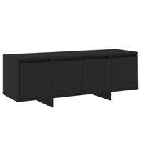 vidaXL Szafka pod TV, czarna, 120x30x40,5 cm, materiał drewnopochodny