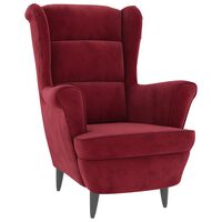 vidaXL Armchair Wine Red Velvet