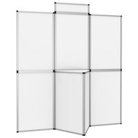 vidaXL Mur d'affichage pliable 8 panneaux et table 181x200 cm Blanc