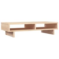 vidaXL Monitor Stand 60x27x14 cm Solid Wood Pine