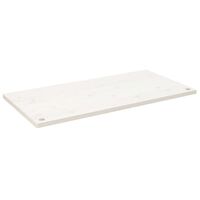 vidaXL Dessus de bureau blanc 100x50x2,5 cm bois massif de pin