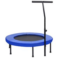 vidaXL Trampoline de fitness avec poignée et coussin de sécurité 102cm